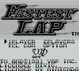 Fastest Lap screenshot 3 for GameBoy